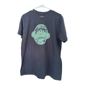 Toad & Co. Men’s Crew Cotton‎ Tee. Black/Green. Medium.